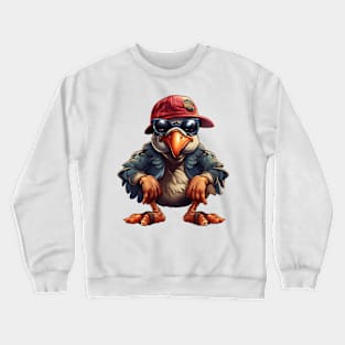 Cartoon Thanksgiving Turkey #1 Crewneck Sweatshirt